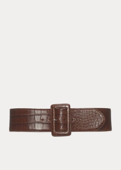 Ralph Lauren Trench-Buckle Alligator Bælte Dame Danmark (NLROV8694)